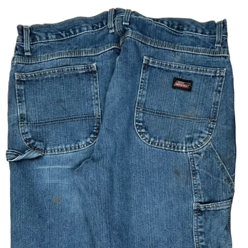 Dickies Carpenter Jeans - 35W 32L Blue Cotton - Image 9