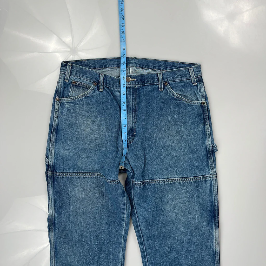 Dickies Double Knee Carpenter Jeans - 36W 30L Blue Denim - Image 4