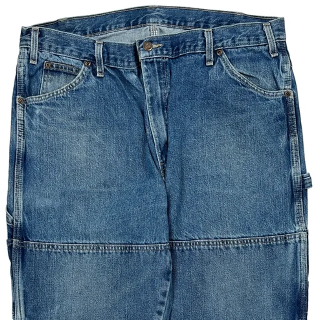 Dickies Double Knee Carpenter Jeans - 36W 30L Blue Denim - Image 9