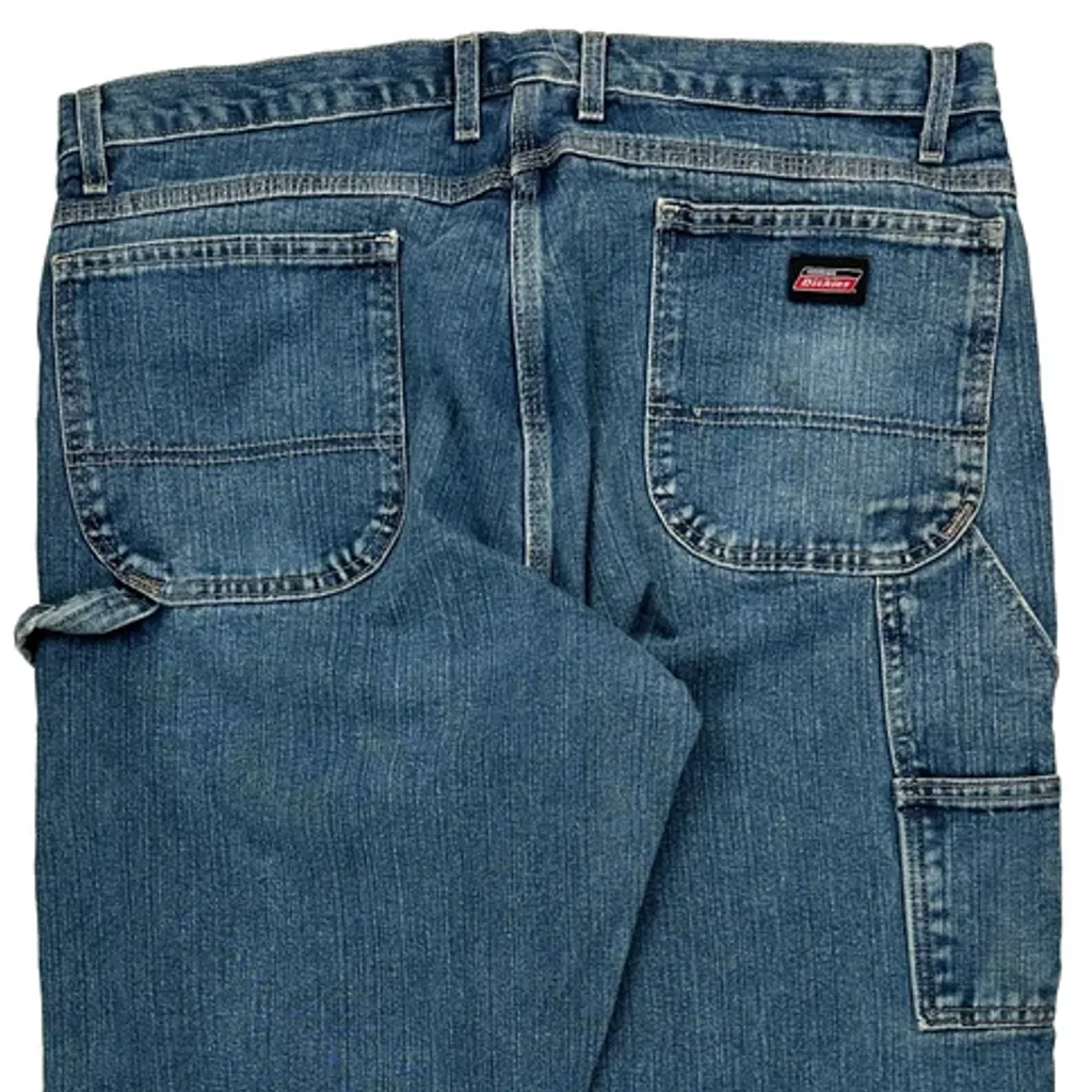 Dickies Carpenter Jeans - 36W 32L Blue Cotton - Image 8
