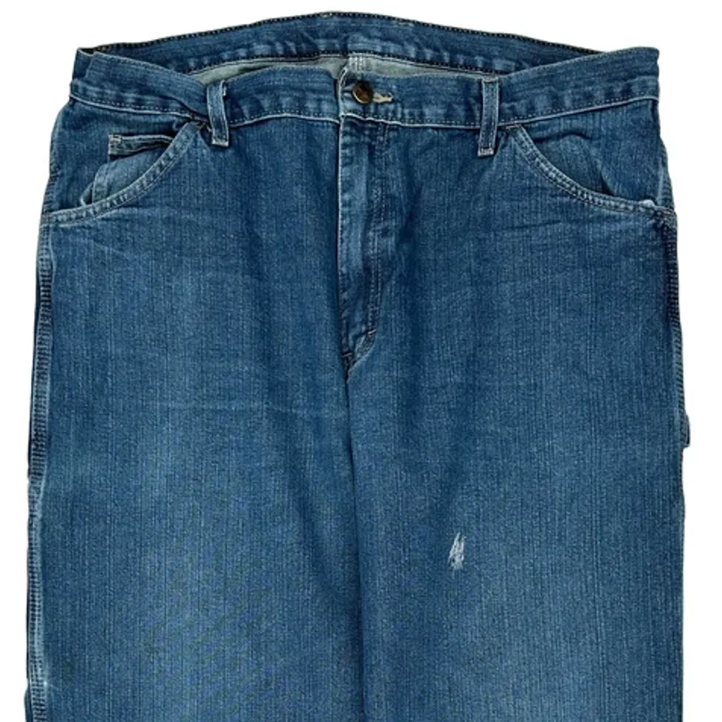 Dickies Carpenter Jeans - 36W 33L Blue Cotton - Image 10