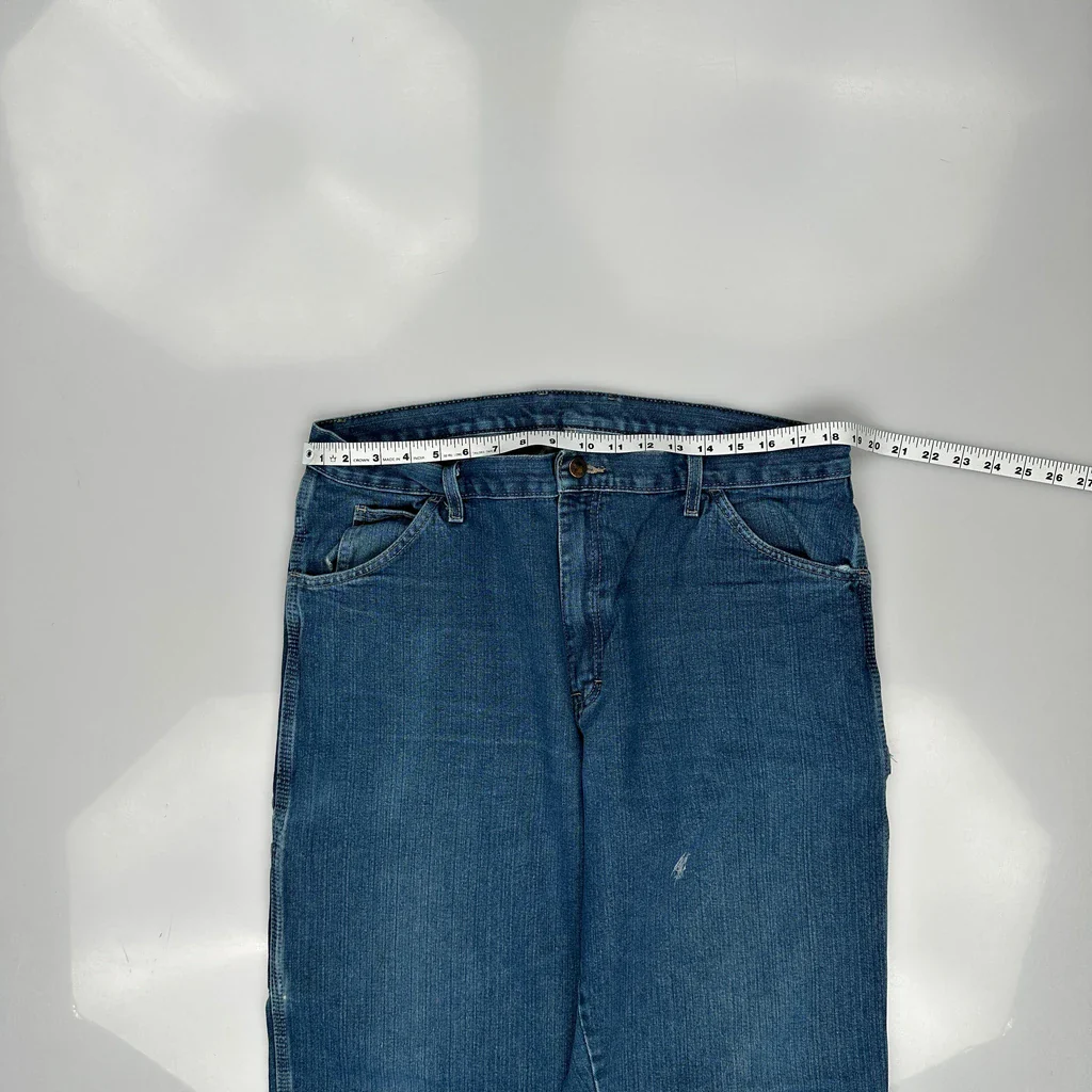 Dickies Carpenter Jeans - 36W 33L Blue Cotton - Image 3