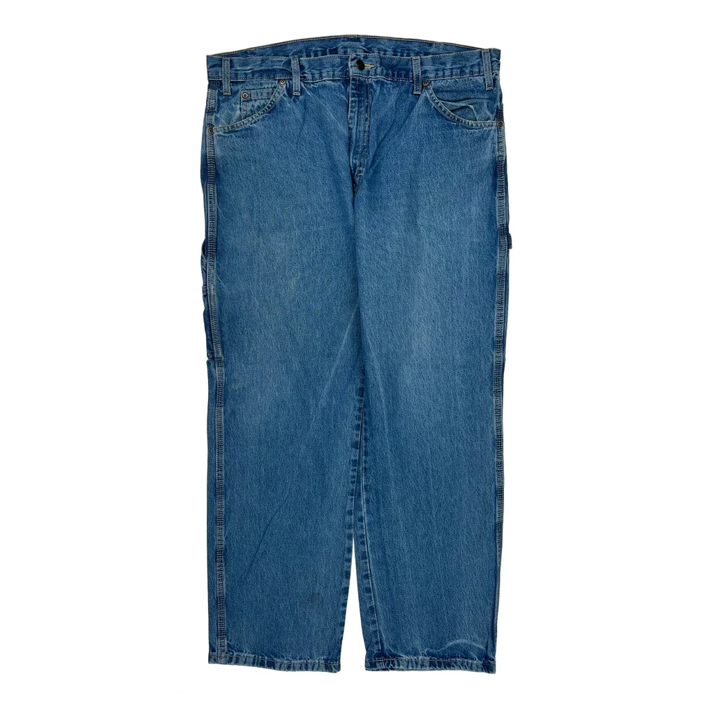 Dickies Carpenter Jeans - 36W 30L Blue Cotton - Image 2