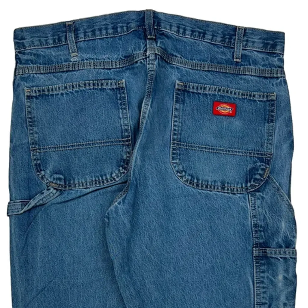 Dickies Carpenter Jeans - 36W 30L Blue Cotton - Image 8