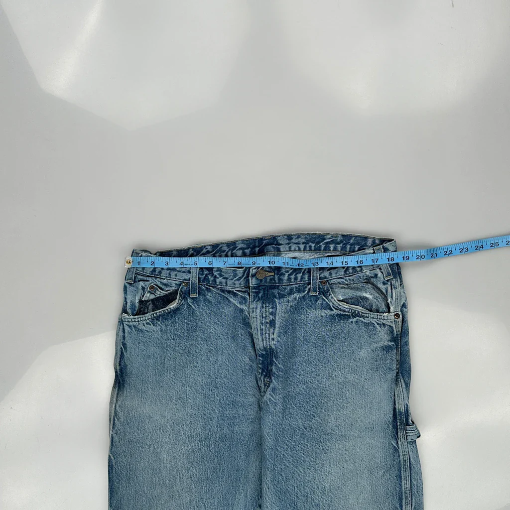 Dickies Double Knee Carpenter Jeans - 36W 30L Blue Denim - Image 3