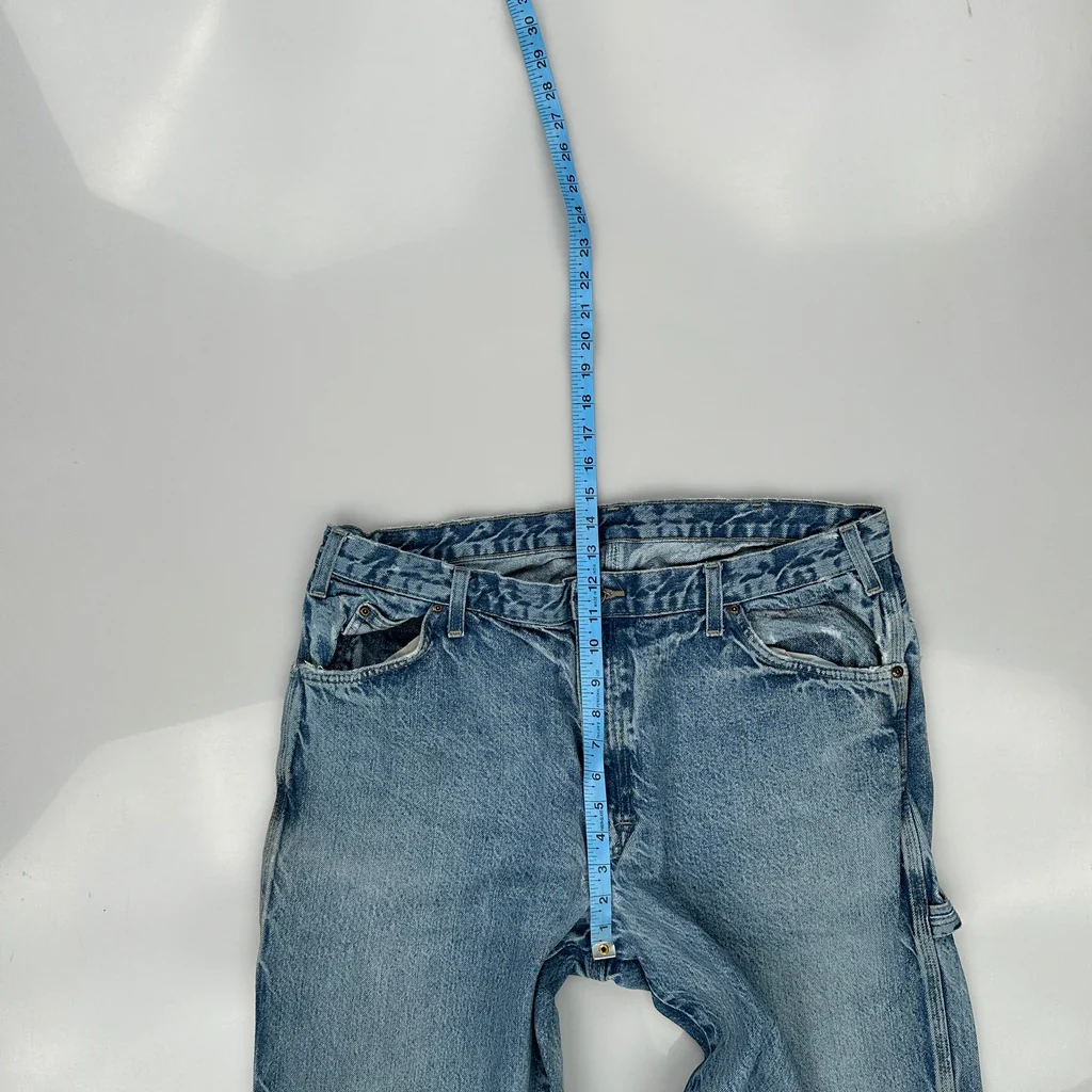 Dickies Double Knee Carpenter Jeans - 36W 30L Blue Denim - Image 4