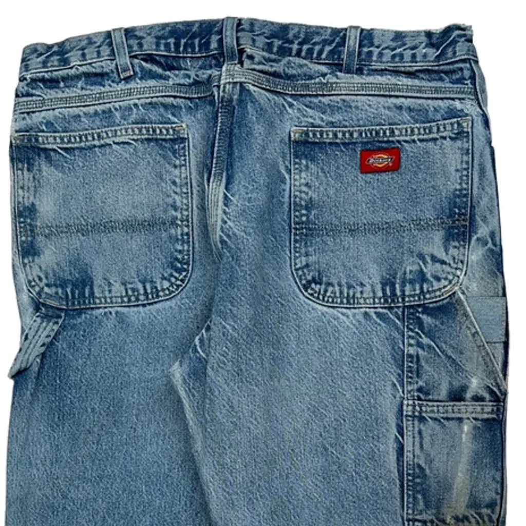 Dickies Double Knee Carpenter Jeans - 36W 30L Blue Denim - Image 6