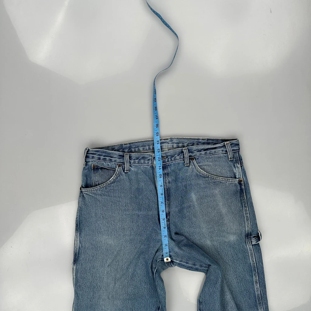 Dickies Double Knee Carpenter Jeans - 36W 32L Blue Cotton - Image 4