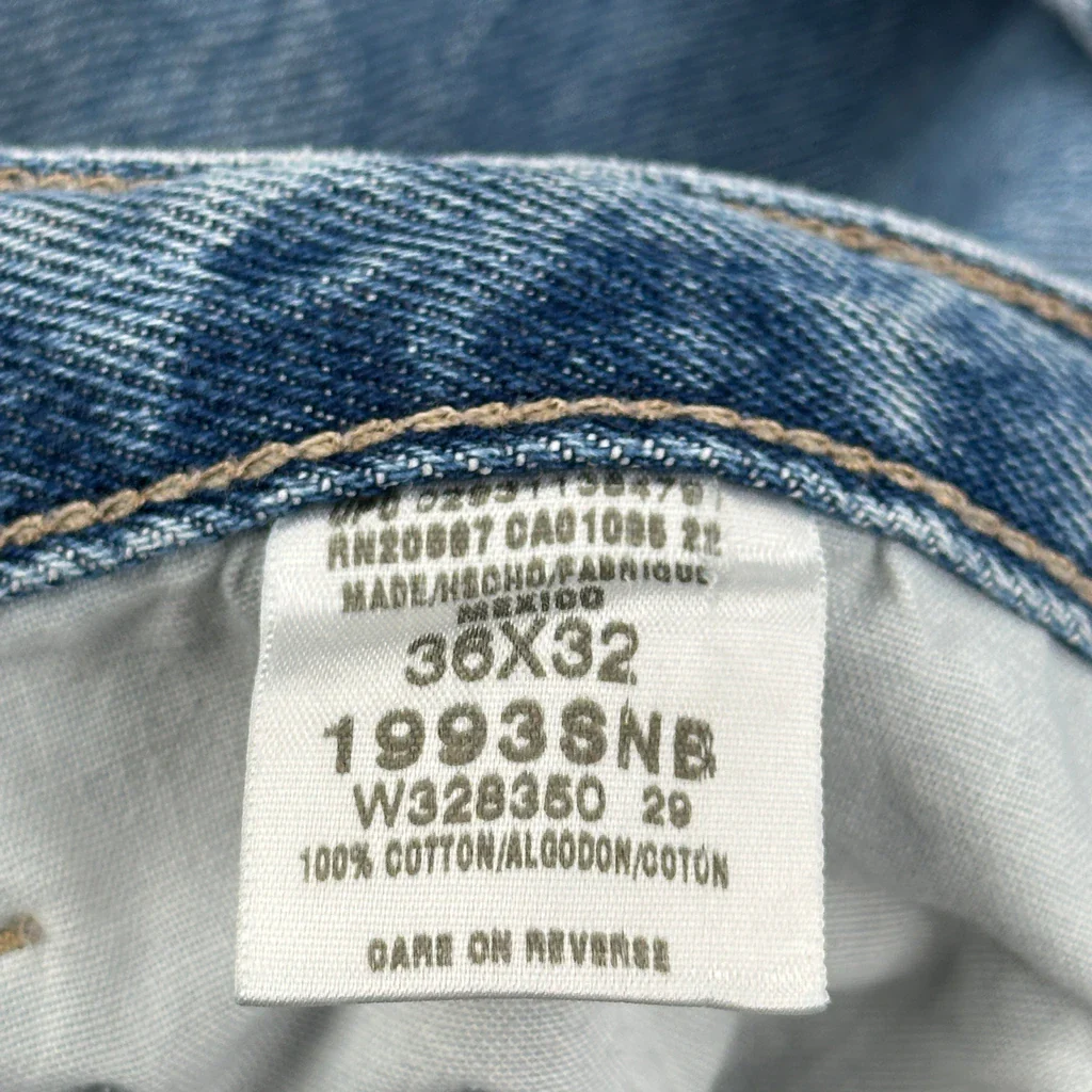 Dickies Double Knee Carpenter Jeans - 36W 32L Blue Cotton - Image 6
