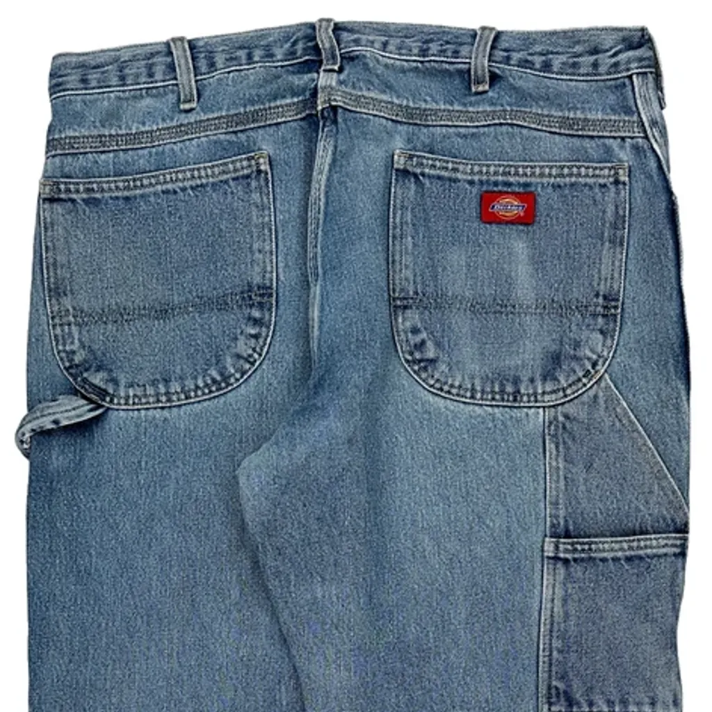 Dickies Double Knee Carpenter Jeans - 36W 32L Blue Cotton - Image 8