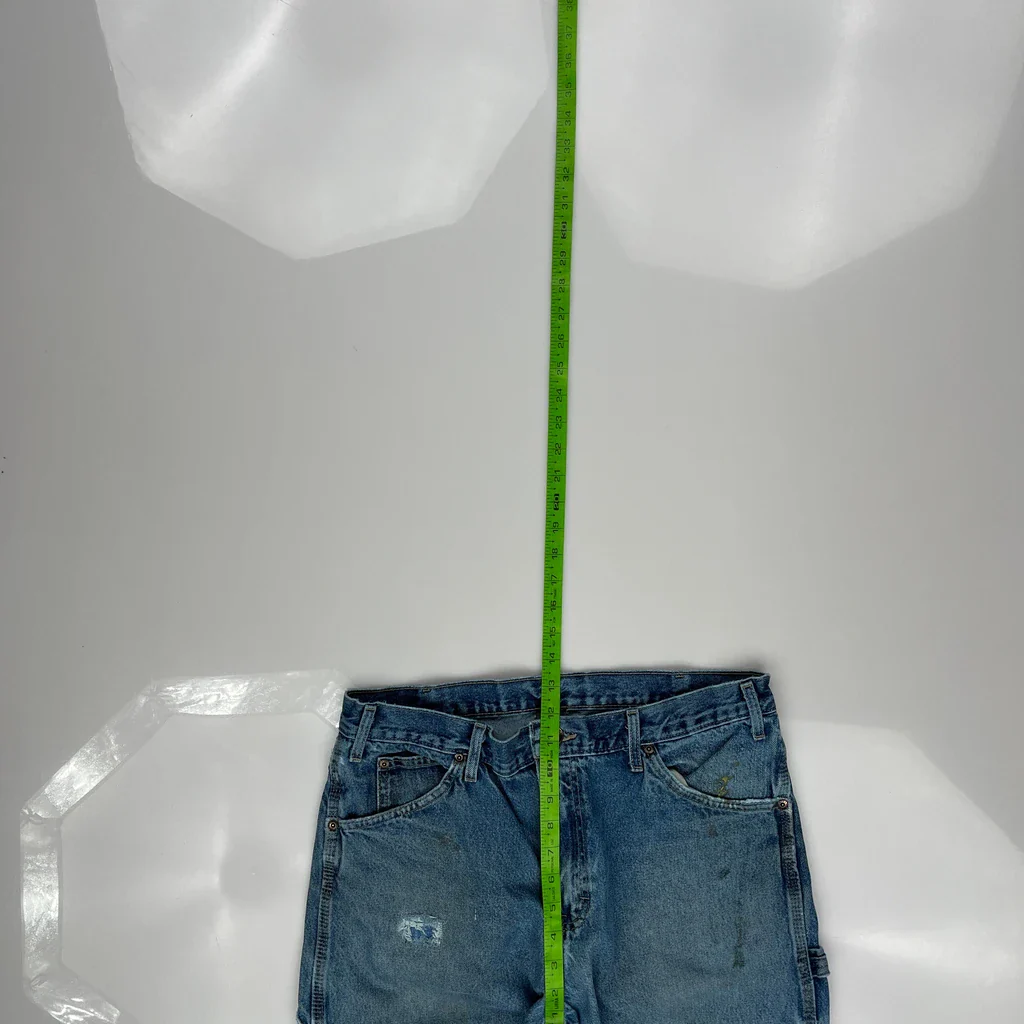 Dickies Double Knee Carpenter Jeans - 36W 29L Blue Cotton - Image 4