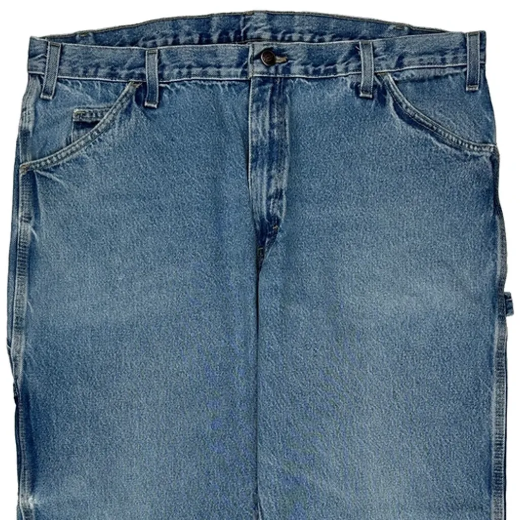 Dickies Double Knee Carpenter Jeans - 38W 27L Blue Cotton - Image 11