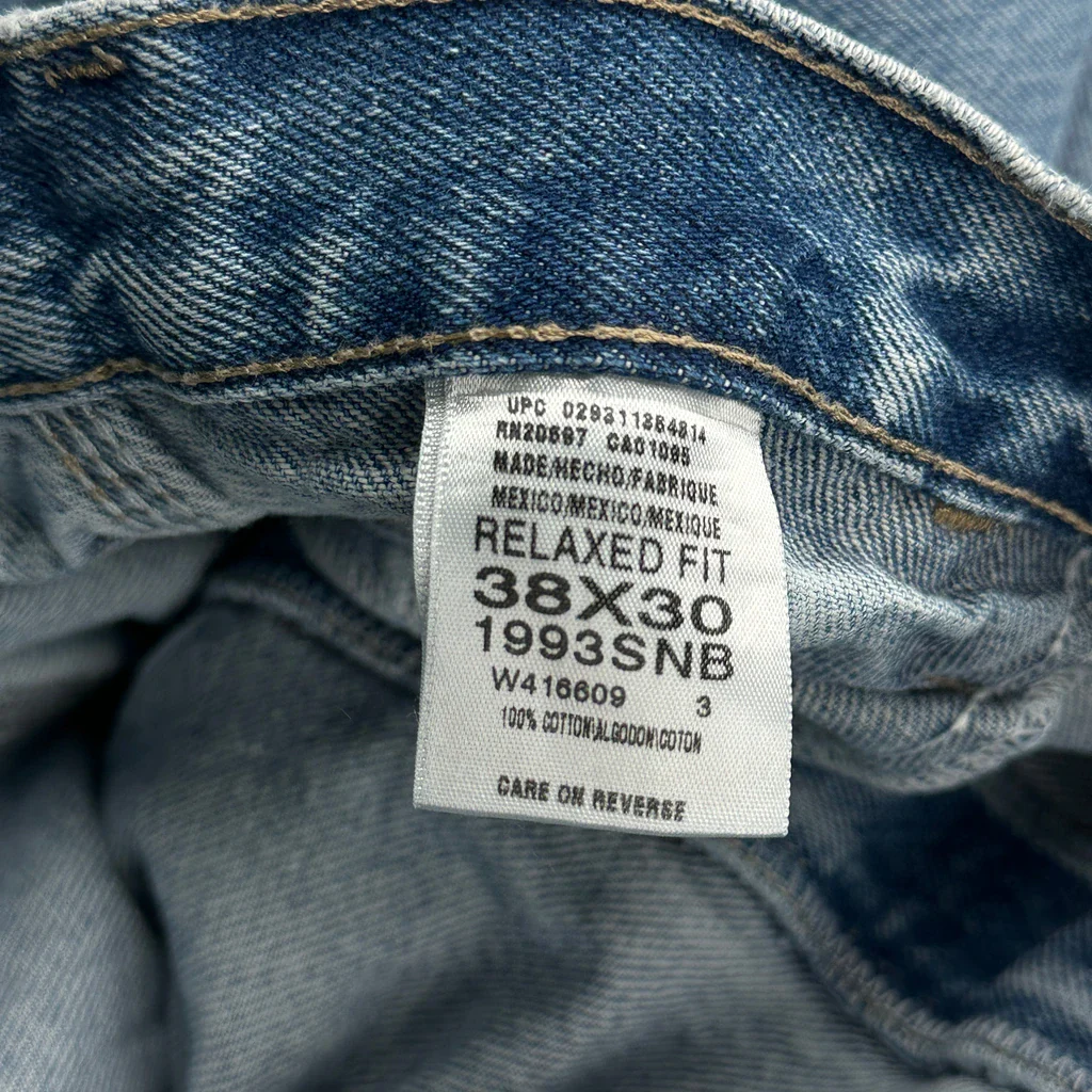 Dickies Double Knee Carpenter Jeans - 38W 27L Blue Cotton - Image 6