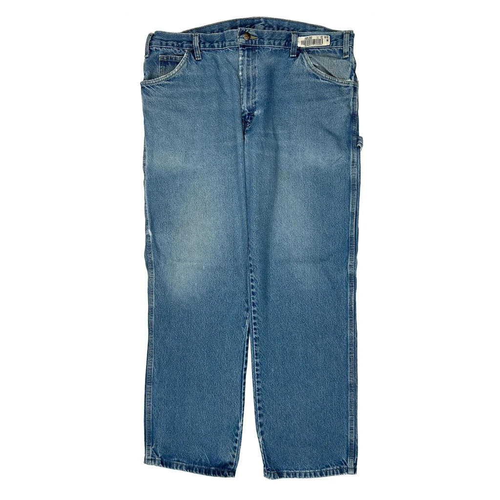 Dickies Carpenter Jeans - 38W 31L Blue Cotton - Image 2