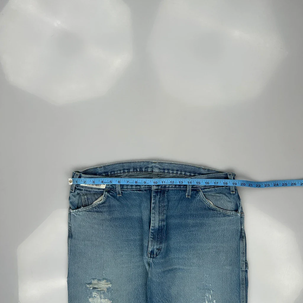Dickies Carpenter Jeans - 38W 27L Blue Cotton - Image 3