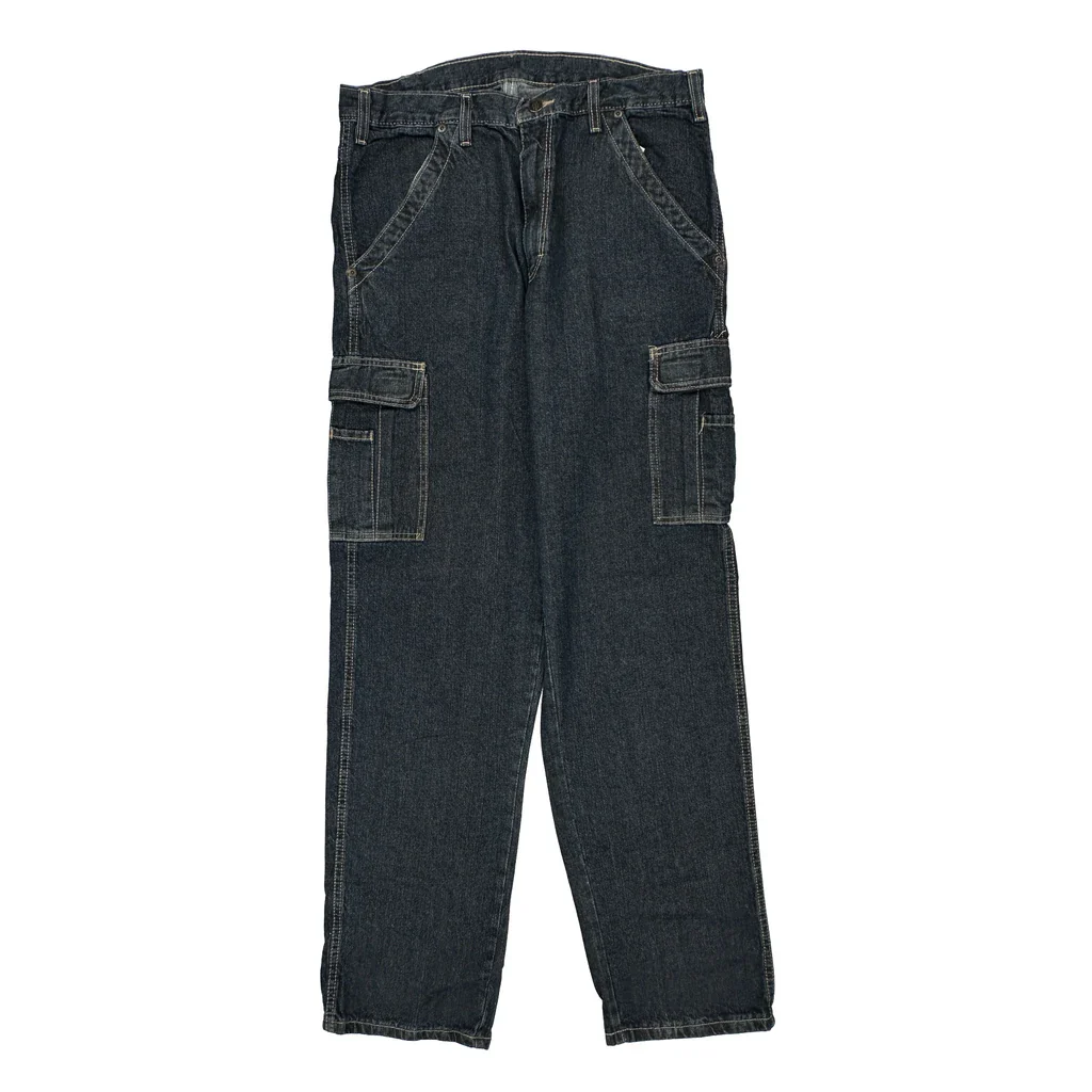 Dickies Cargo Carpenter Jeans - 34W 34L Dark Wash Cotton - Image 2