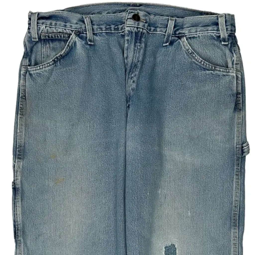 Dickies Carpenter Jeans - 36W 29L Light Wash Cotton - Image 10
