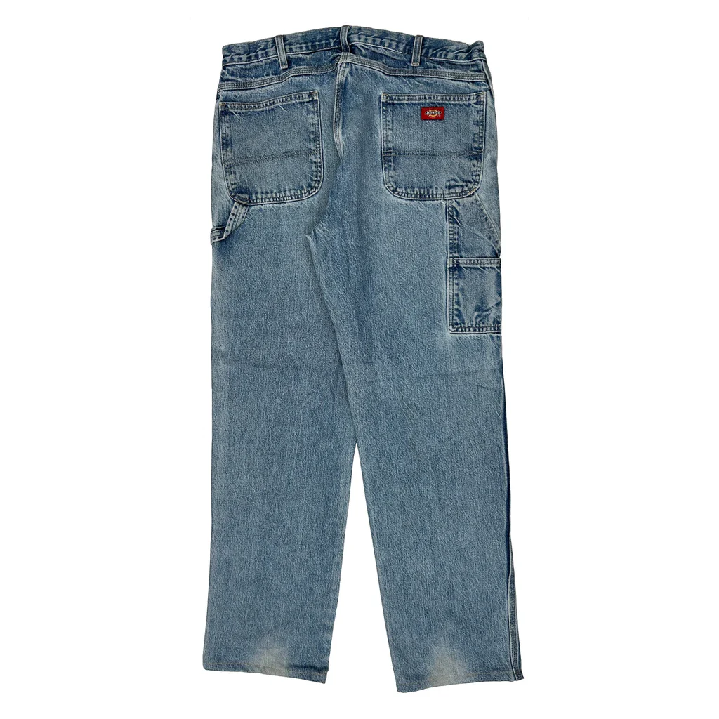 Dickies Carpenter Jeans - 36W 34L Light Wash Denim