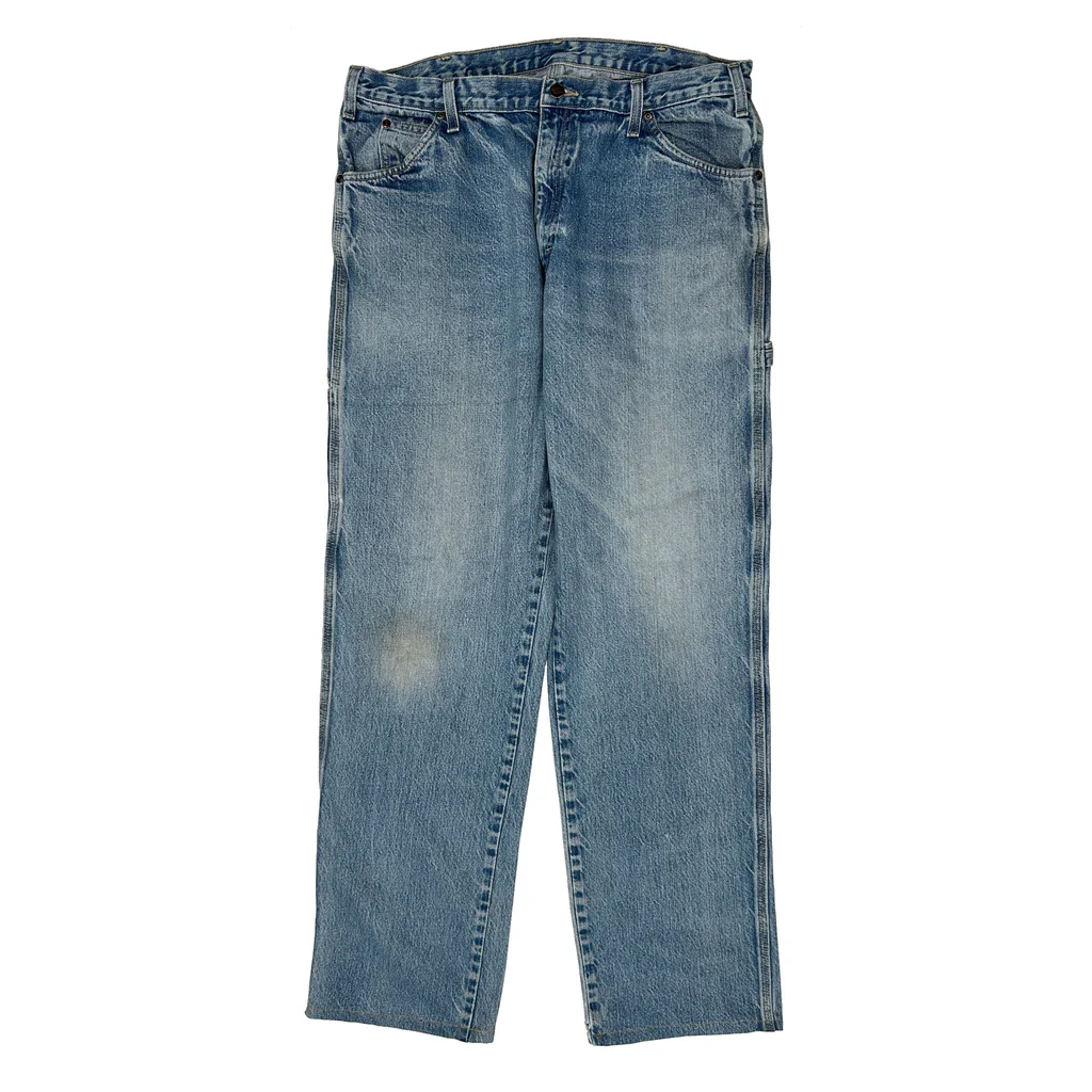 Dickies Carpenter Jeans - 36W 34L Light Wash Denim - Image 2