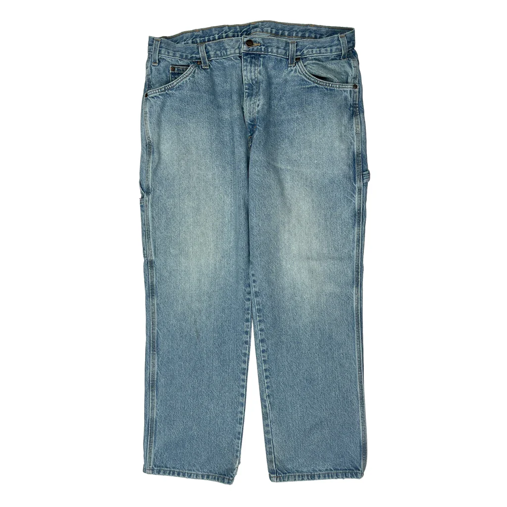 Dickies Carpenter Jeans - 36W 30L Light Wash Denim - Image 2