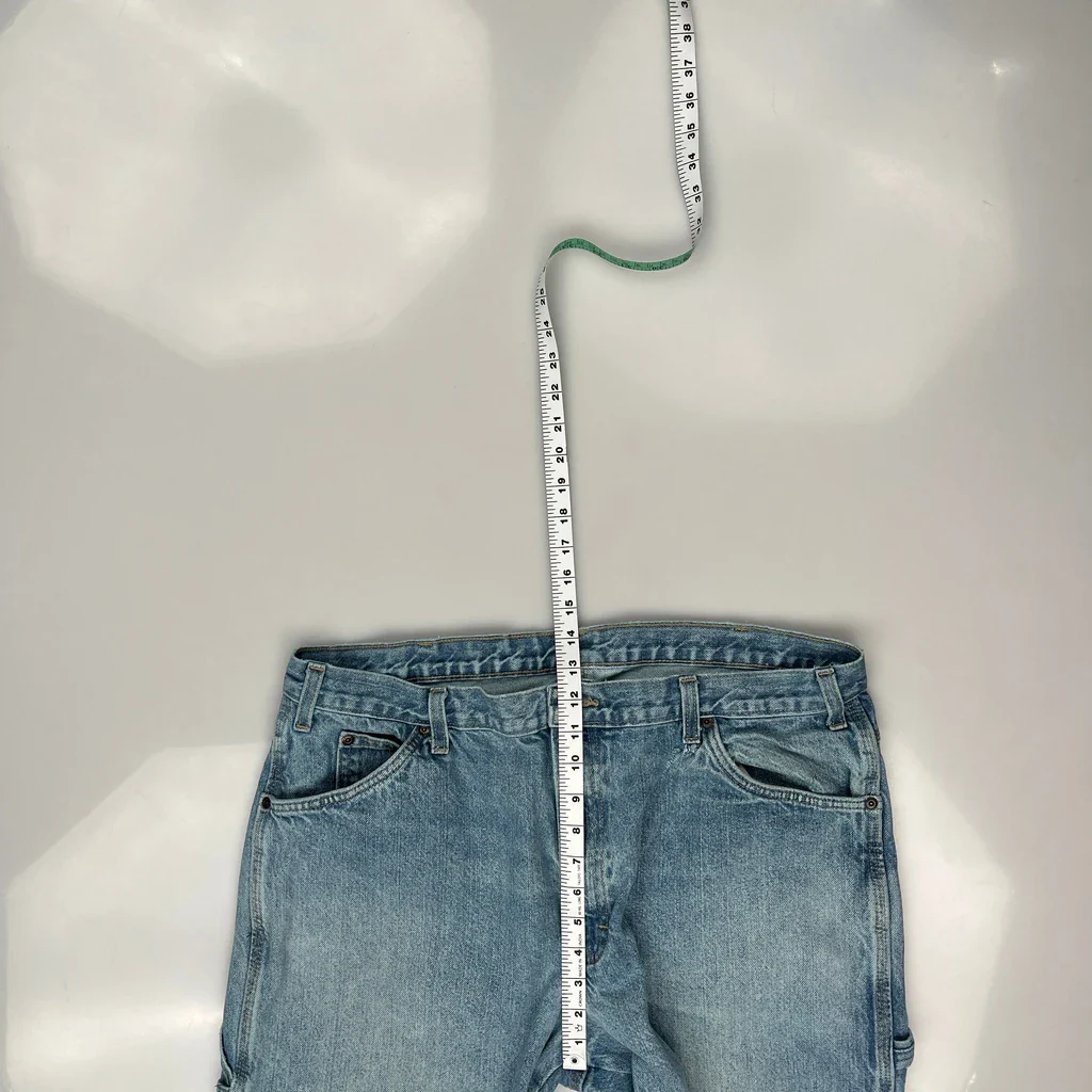 Dickies Carpenter Jeans - 36W 30L Light Wash Denim - Image 4