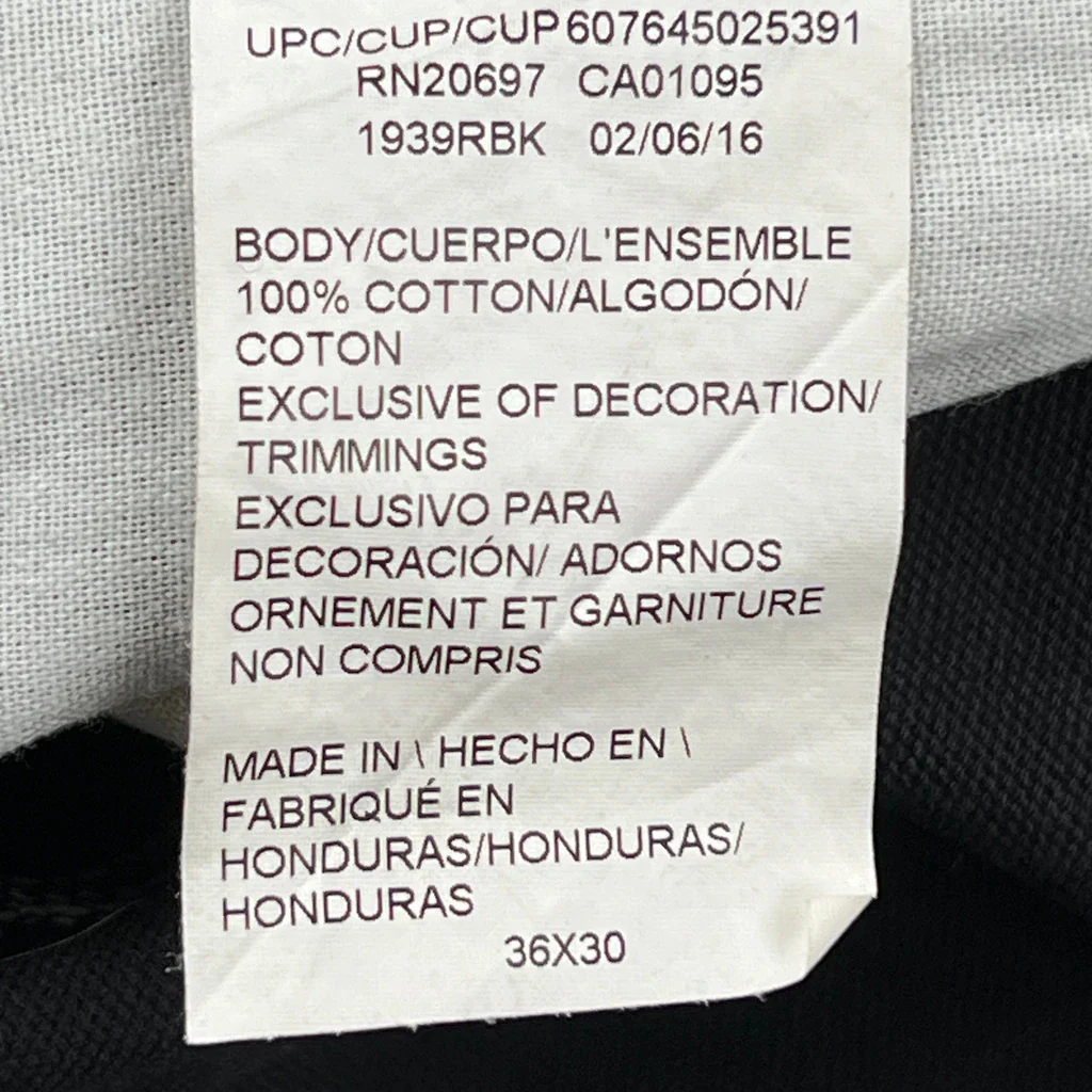 Dickies Carpenter Pants - 34W 30L Black Cotton - Image 6