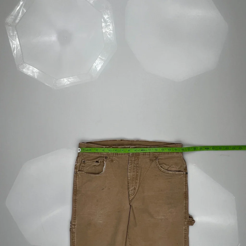 Dickies Carpenter Pants - 32W 30L Brown Cotton - Image 3