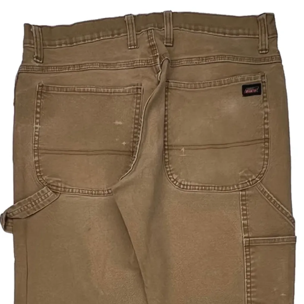Dickies Carpenter Pants - 32W 30L Brown Cotton - Image 7
