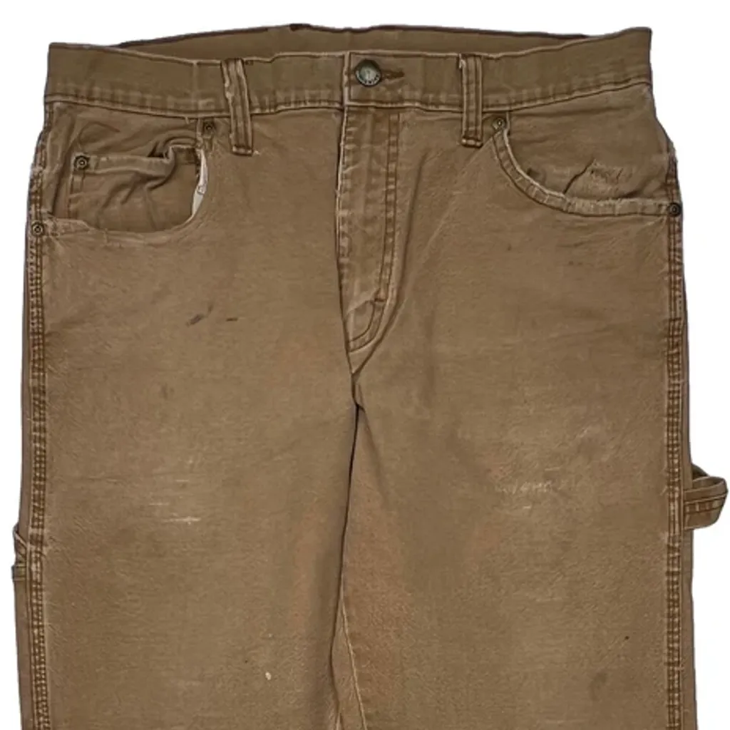 Dickies Carpenter Pants - 32W 30L Brown Cotton - Image 8