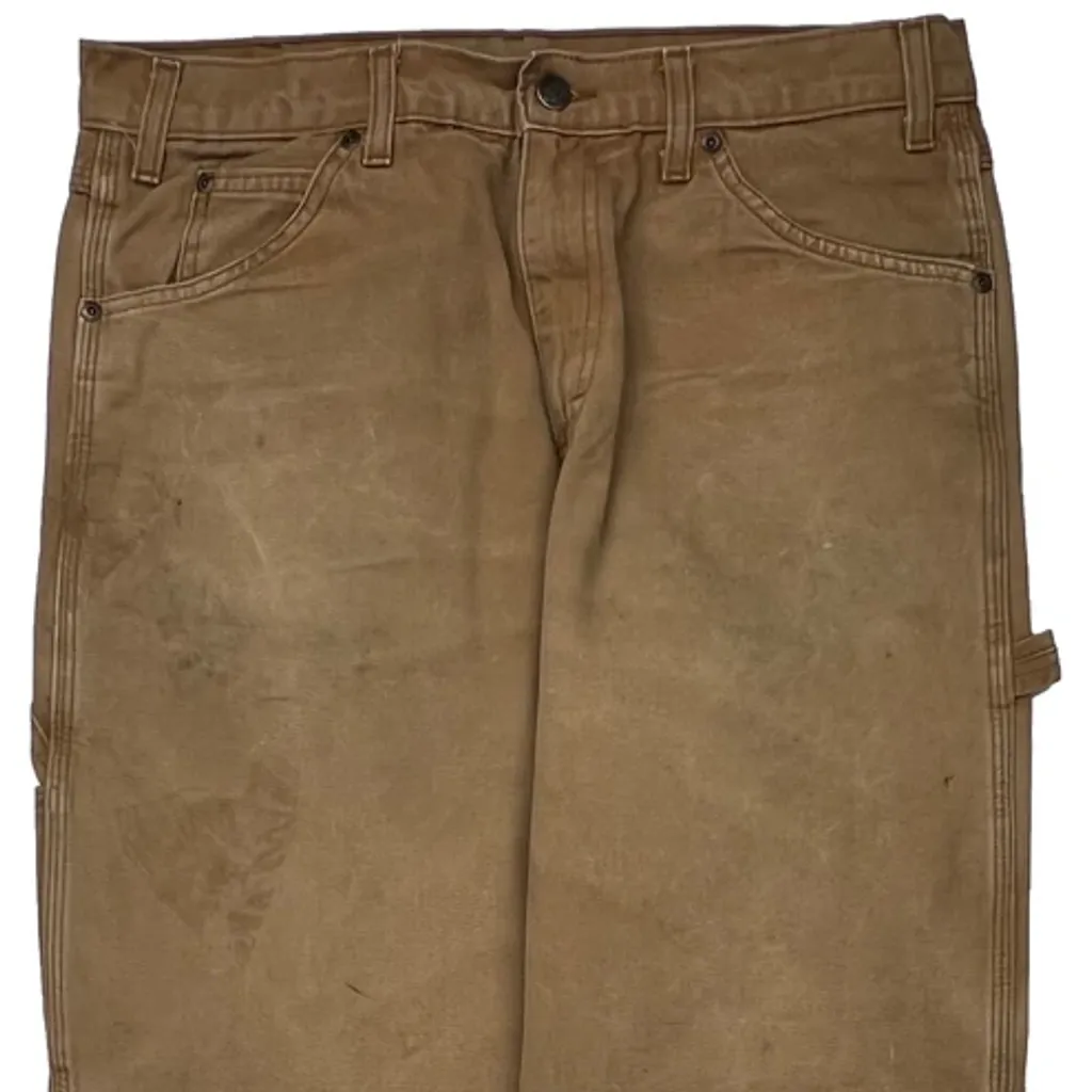 Dickies Carpenter Pants - 34W 30L Brown Cotton - Image 9