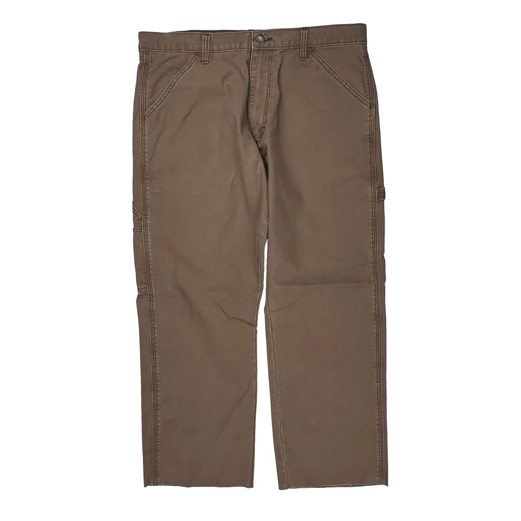 Dickies Carpenter Pants - 36W 28L Brown Cotton - Image 2