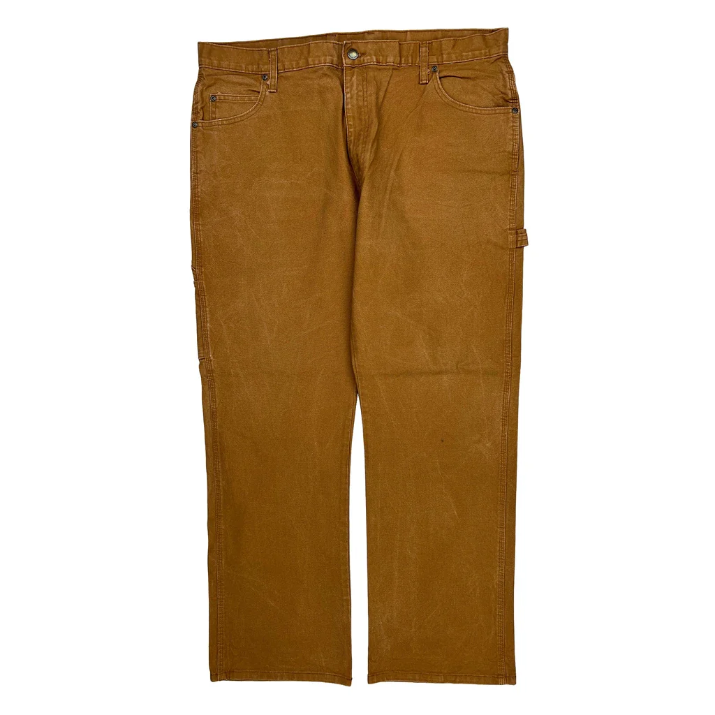 Dickies Carpenter Pants - 38W 32L Brown Cotton - Image 2