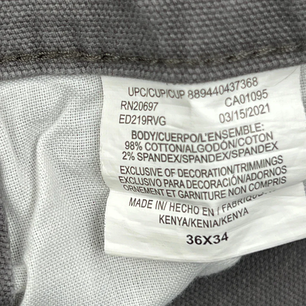 Dickies Carpenter Pants - 36W 34L Gray Cotton - Image 6