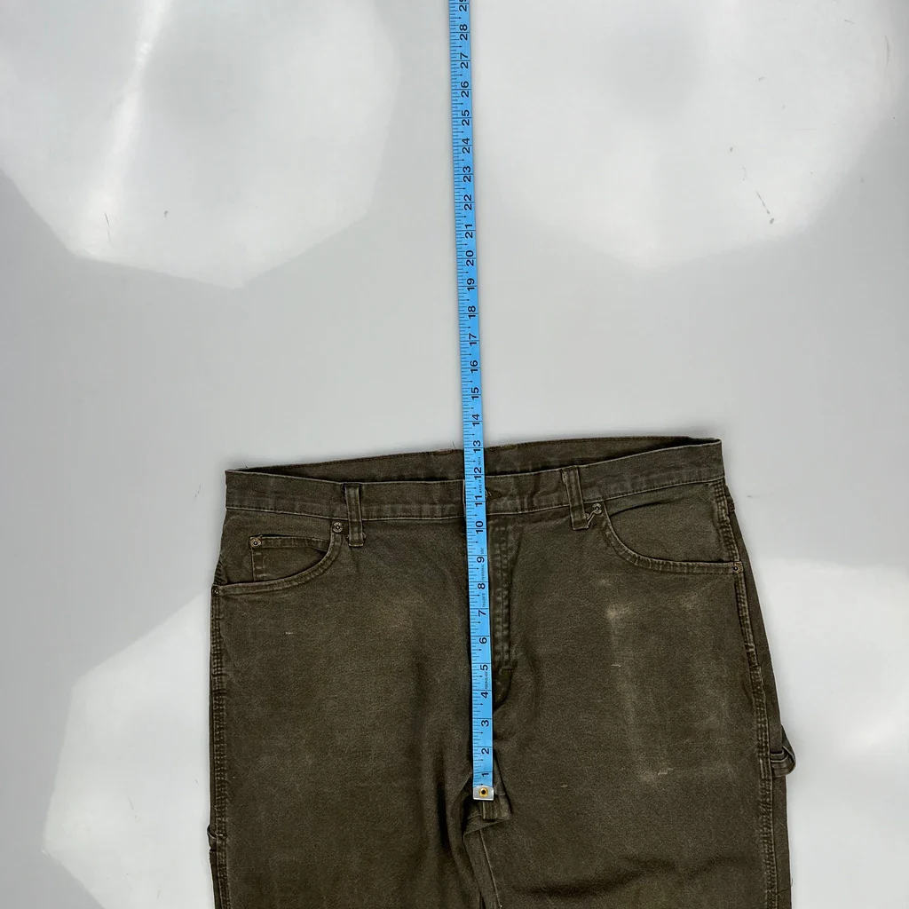 Dickies Carpenter Pants - 36W 31L Green Cotton - Image 4
