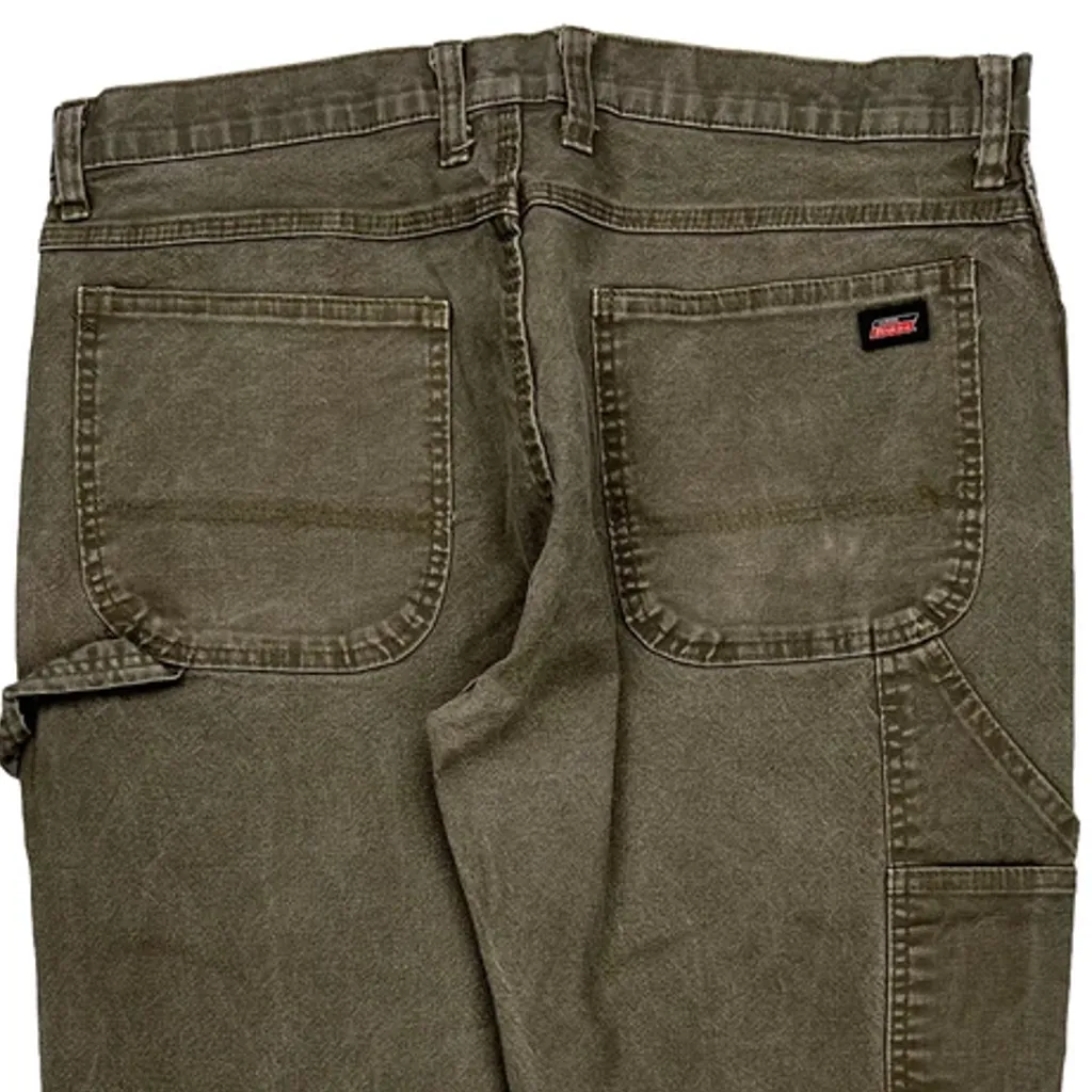 Dickies Carpenter Pants - 36W 31L Green Cotton - Image 8