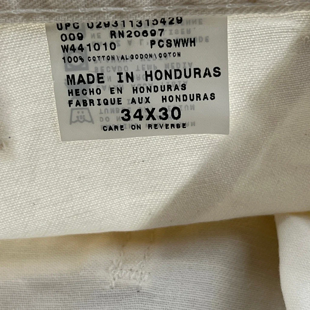 Dickies Carpenter Pants - 34W 30L White Cotton - Image 6