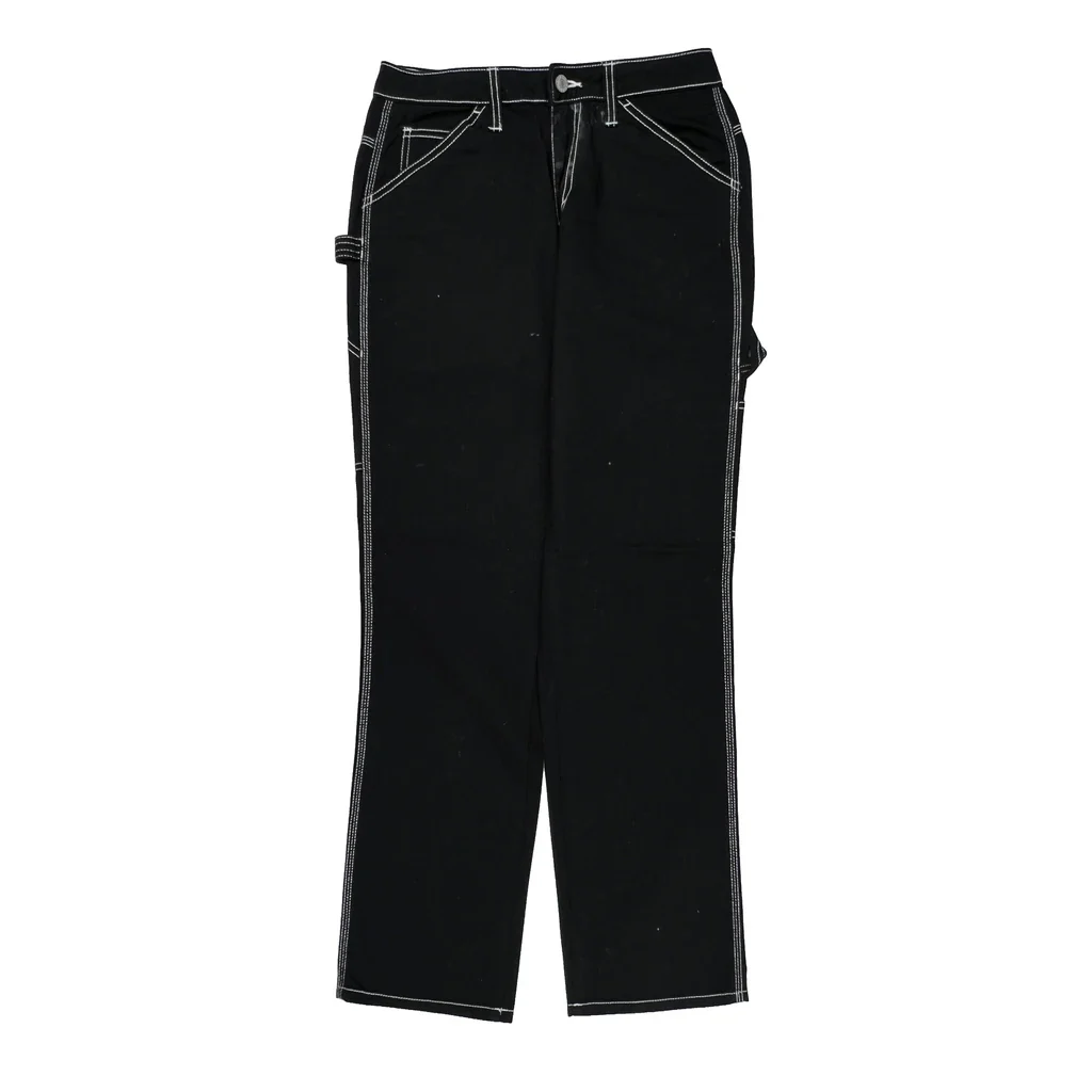 Dickies Contrast Stitch Carpenter Pants - 27W US 4 Black Cotton - Image 2