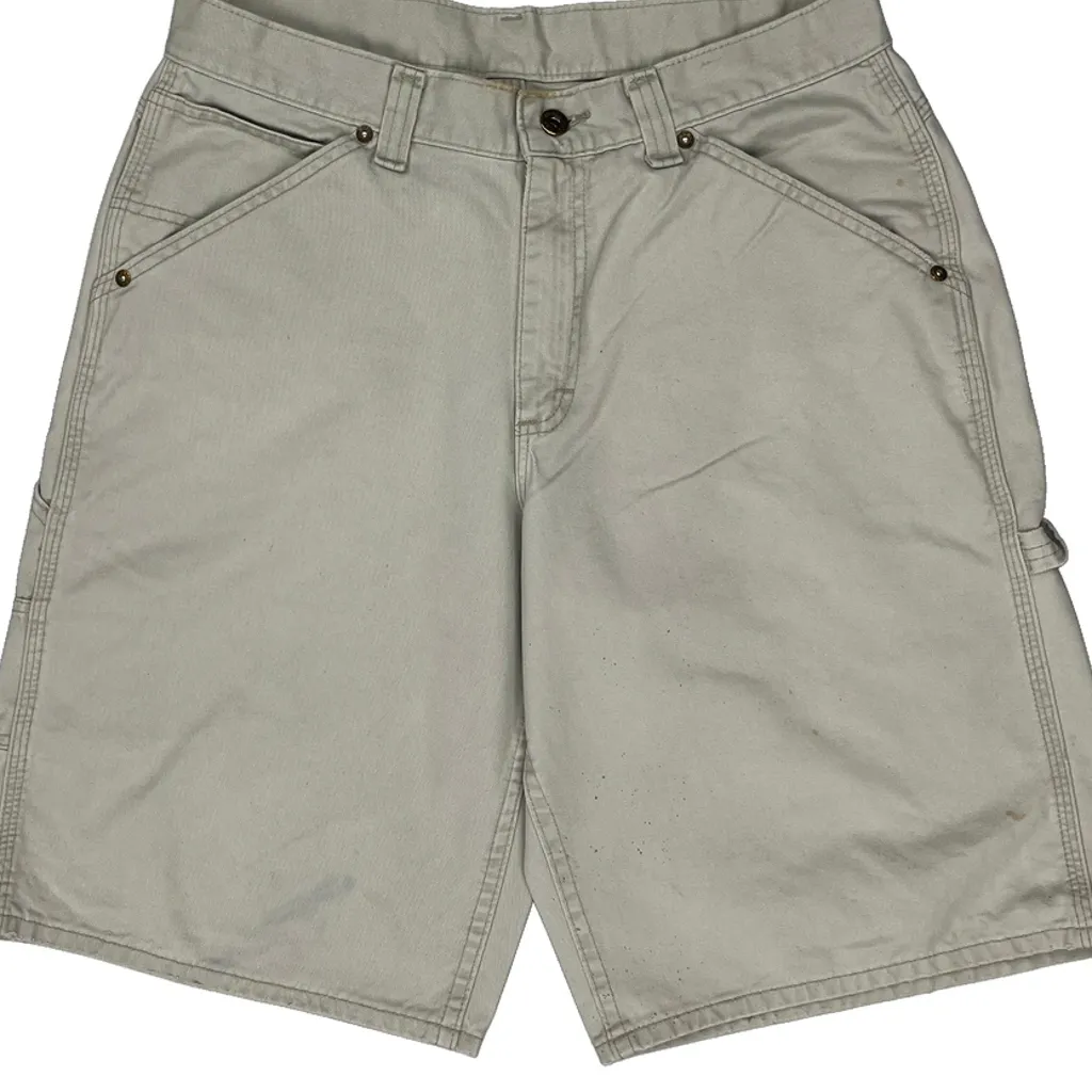Dickies Carpenter Shorts - 31W 11L Beige Cotton - Image 8