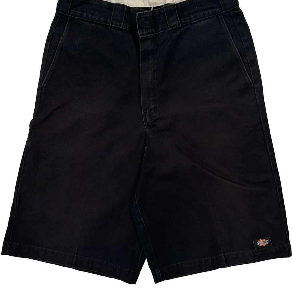 Dickies Baggy Carpenter Shorts - 30W 11L Black Cotton - Image 8