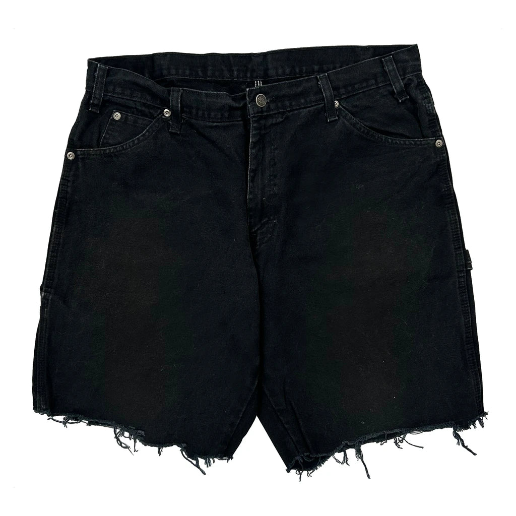 Dickies Carpenter Shorts - 34W 11L Black Cotton - Image 2