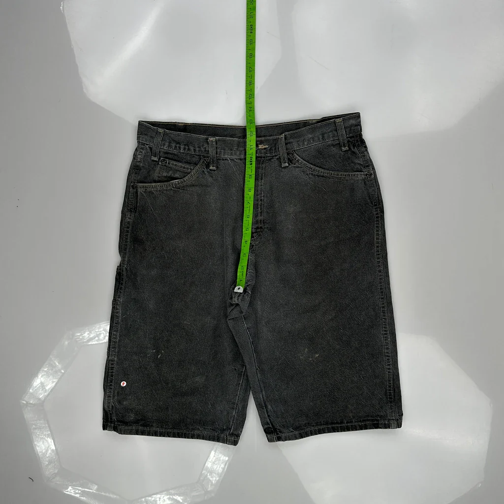 Dickies Carpenter Shorts - 34W 14L Black Cotton - Image 5