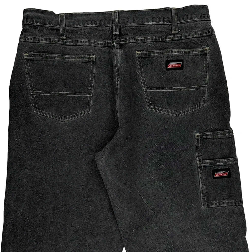 Dickies Carpenter Shorts - 34W 14L Black Cotton - Image 7