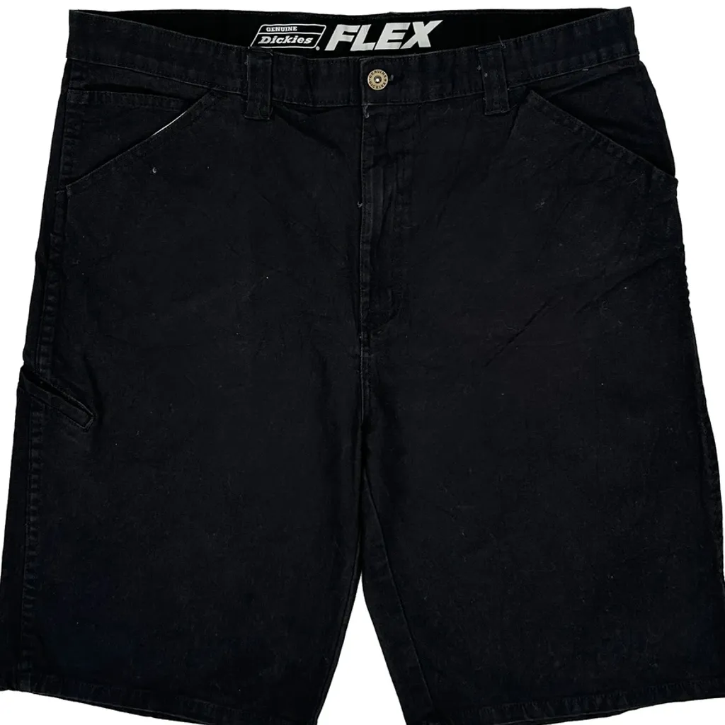 Dickies Carpenter Shorts - 36W 10L Black Cotton - Image 11