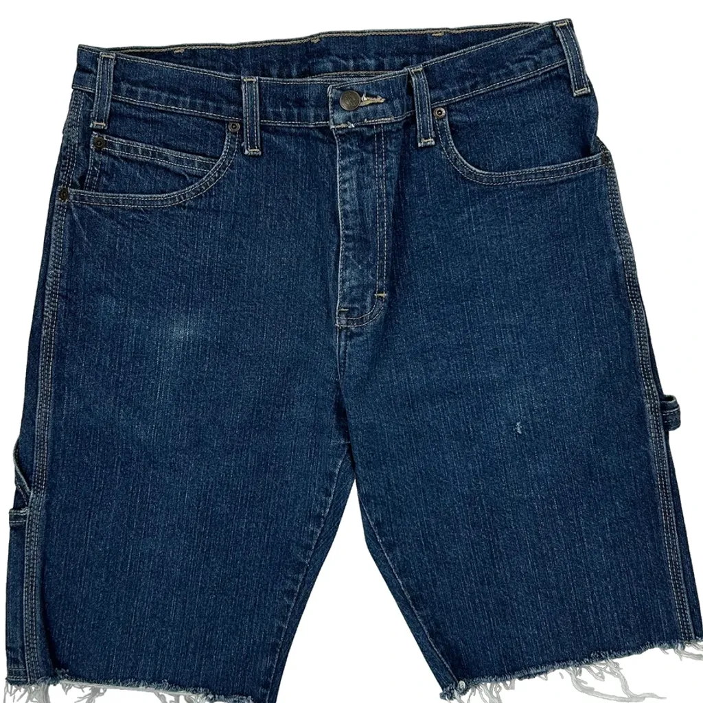 Dickies Carpenter Shorts - 30W 10L Blue Cotton - Image 10