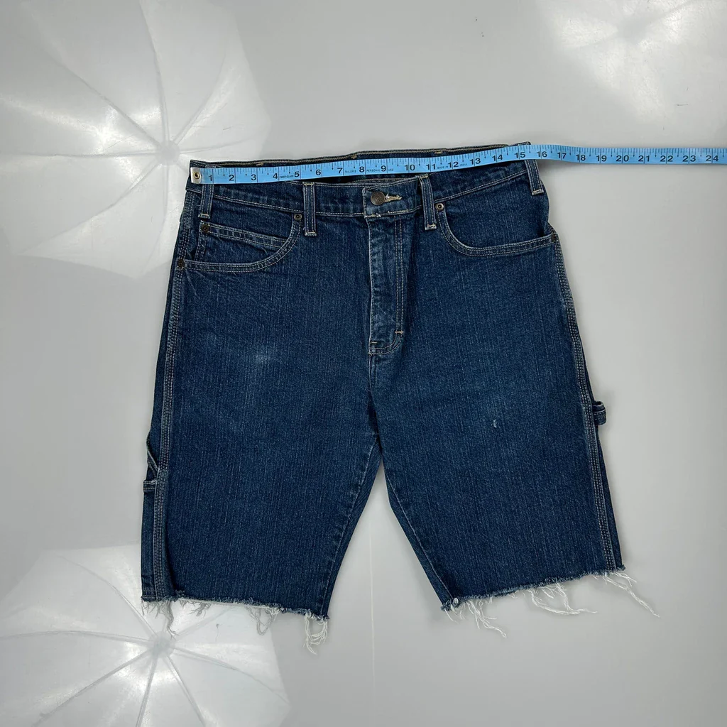 Dickies Carpenter Shorts - 30W 10L Blue Cotton - Image 3