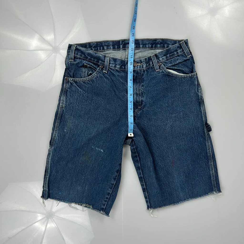 Dickies Carpenter Shorts - 32W 10L Blue Denim - Image 4