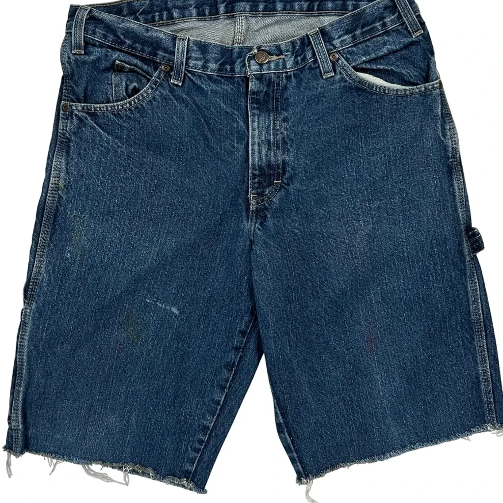 Dickies Carpenter Shorts - 32W 10L Blue Denim - Image 8
