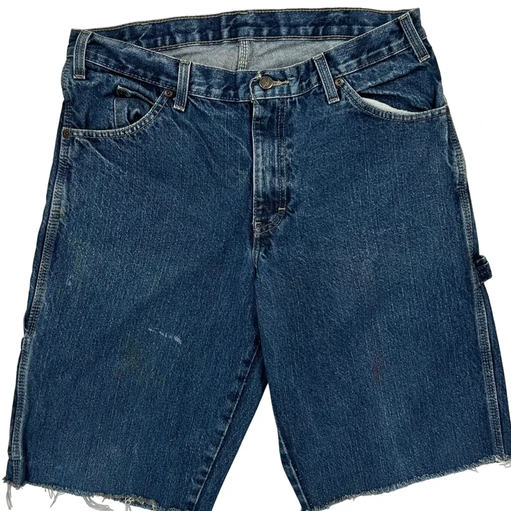 Dickies Carpenter Shorts - 32W 10L Blue Denim - Image 9