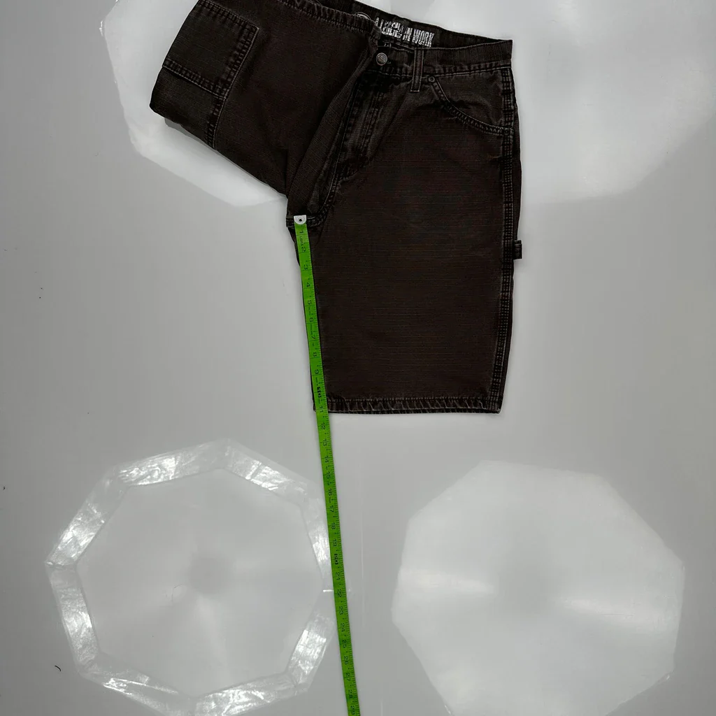 Dickies Carpenter Shorts - 30W 11L Brown Cotton - Image 5