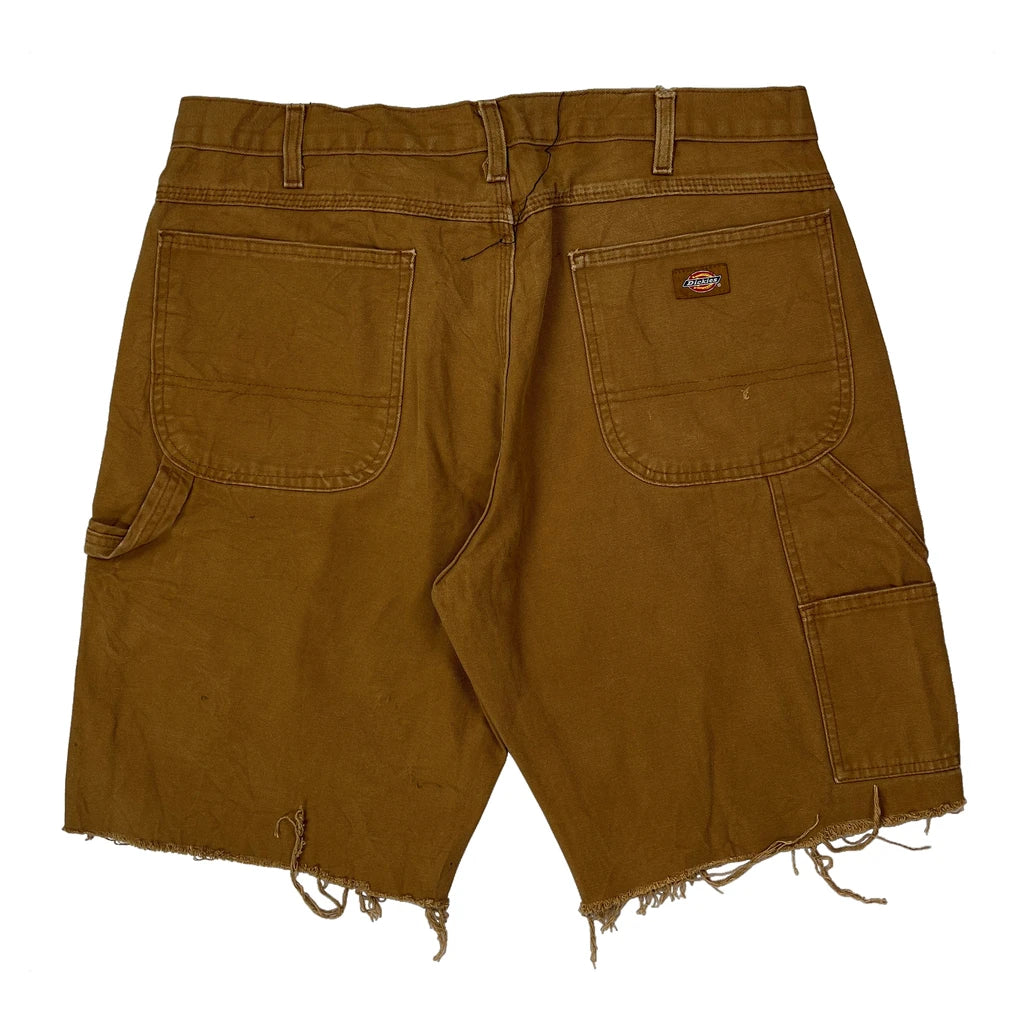 Dickies Carpenter Shorts - 34W 11L Brown Cotton